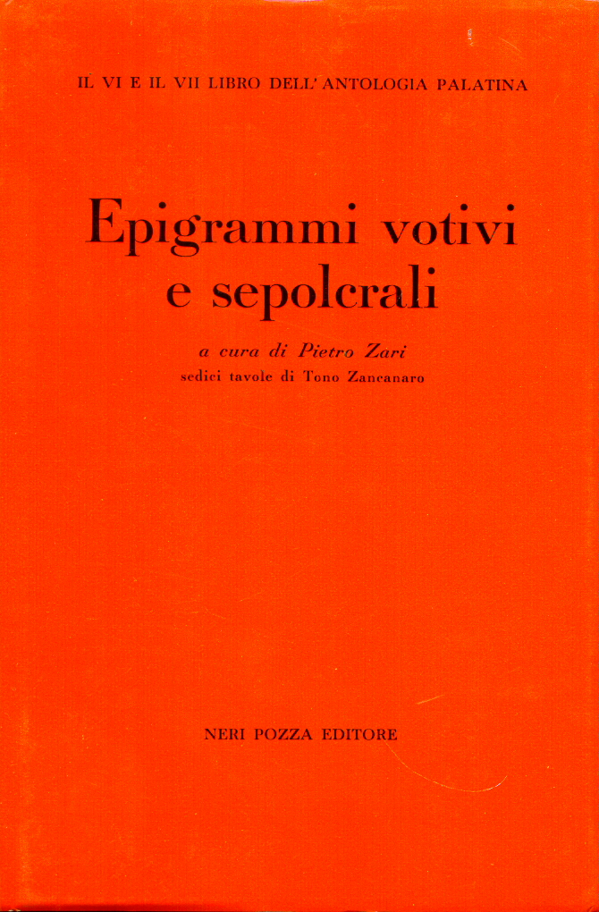Copertina di EPIGRAMMI votivi e sepolcrali