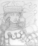 Poppea, china a tratto del 1976 dim. cm 34,5x30 