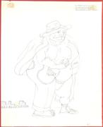 Sofferse dunque, perchè la povertà ..., china a tratto del 1943 dim. cm 33,1x27,5