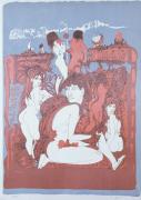 Canto caruso (fa sentire silenzio), litografia del 1973, dim. mm 700x500 (alt x base)