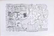 I semi di Gramsci - poema sinfonico, litografia del 1974, dim. mm 500x700 (alt x base)