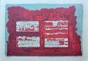 Coro o pressappoco Ah! Vocy varyate, litografia del 1974, dim. mm 500x700 (alt x base)