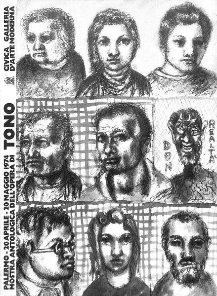 Catalogo mostra antologica dell'opera di Tono Zancanaro - Palermo 20 aprile 20 maggio 1974 - Civica Galleria d'Arte Moderna