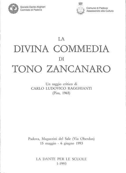 Catalogo della mostra tenuta presso i Magazzini del Sale di Padova, dal 15 maggio al 6 giugno 1993. Con note biografiche